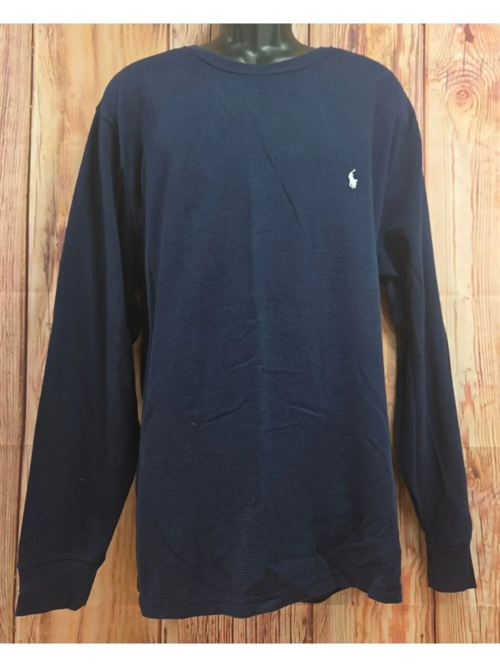 Polo Ralph Lauren Mens Navy Long Sleeve Thermal Shirt Large